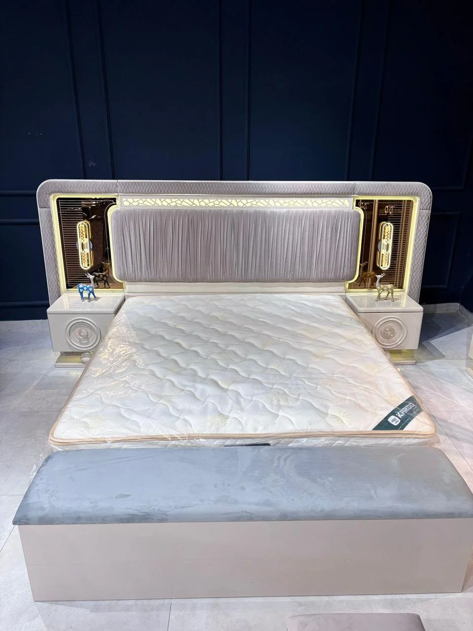 Luxury LED Master Bedroom Suite - Bakhtyar Furniture