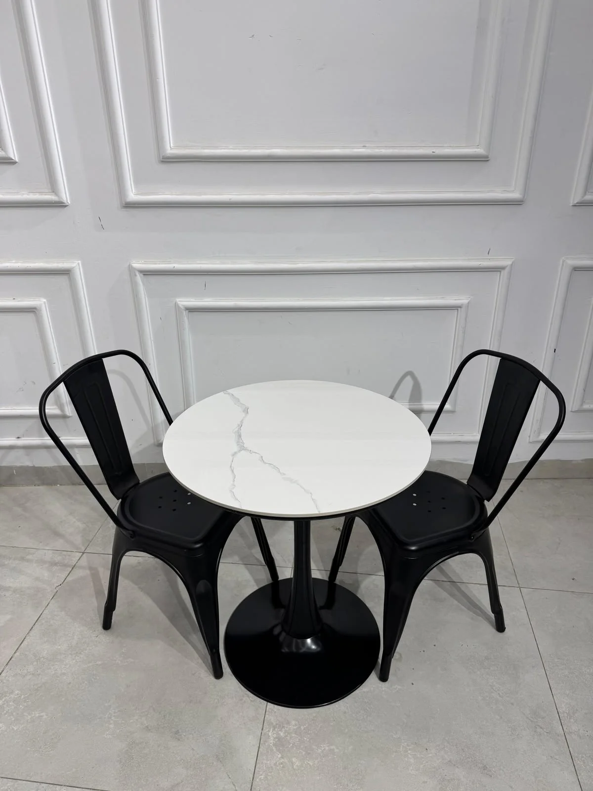 مێزی کافێ و نانخواردنی دوو کەسی مەڕمەڕ - Bakhtyar Furniture