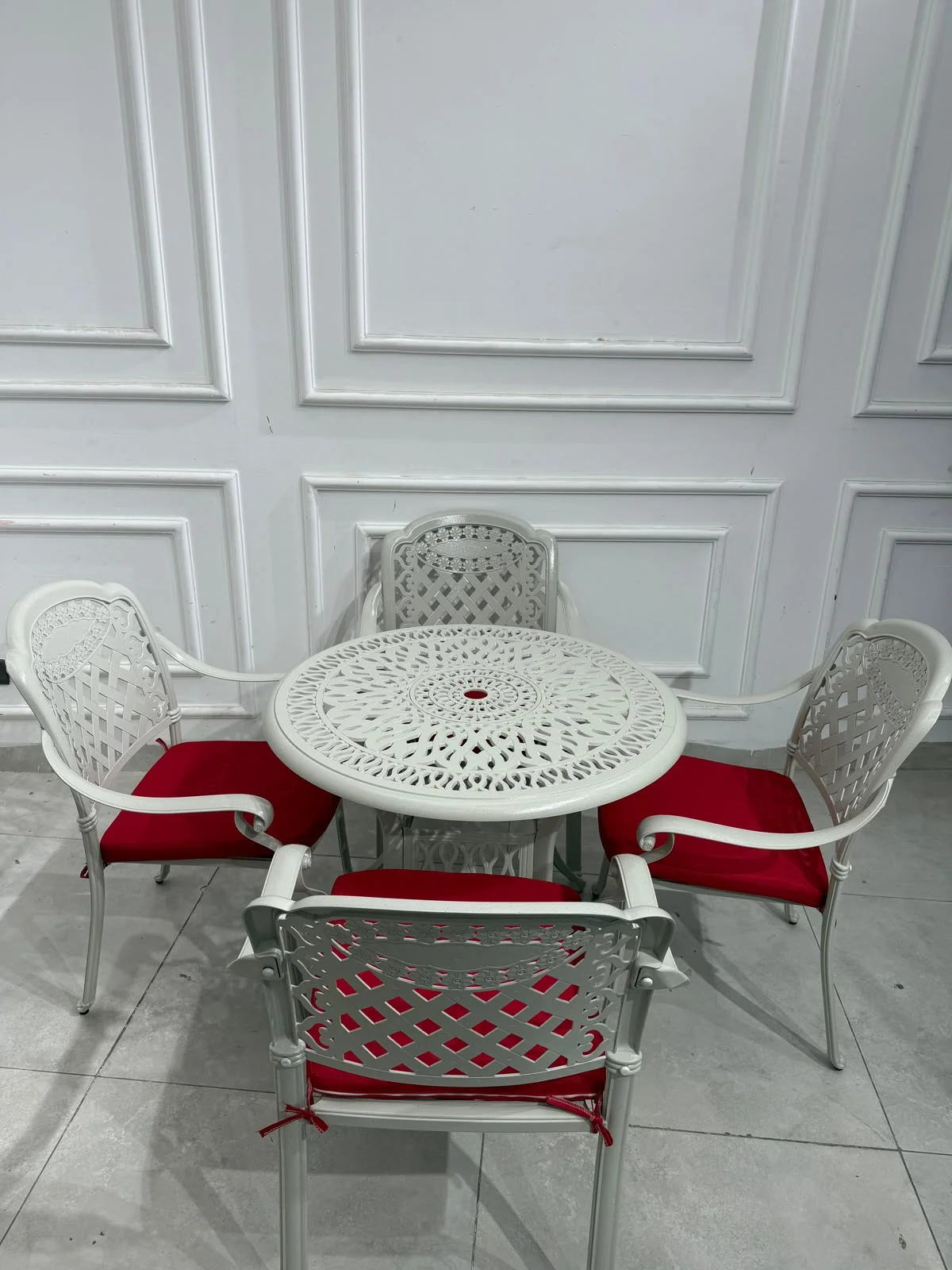 سێتی مێز و ٤ کورسی باخچە بە ئەلەمنیۆم - Bakhtyar Furniture